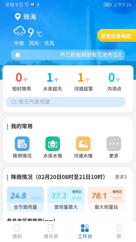 珠海防汛截图